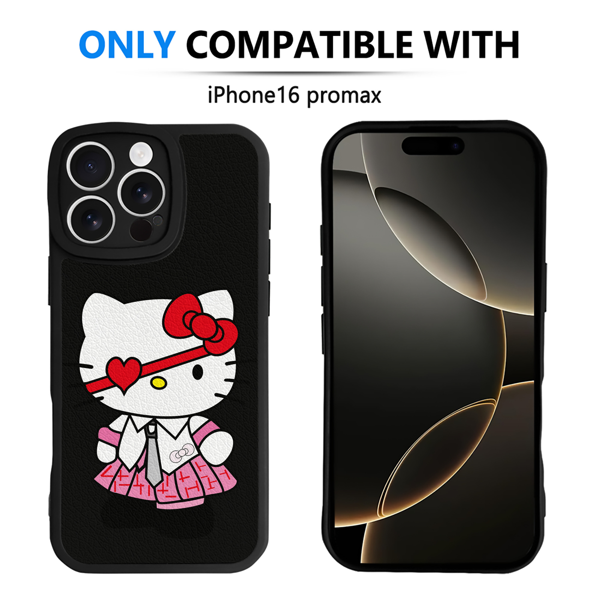 （画像用） Hello Kitty ハローキティ 【iPhone 16シリーズ対応】シリコンスマホケース（レザー調） 材質：シリコン